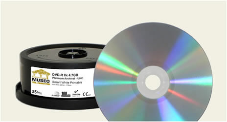 Falcon White InkJet Platinum UHC 8x Blank DVD-Rs