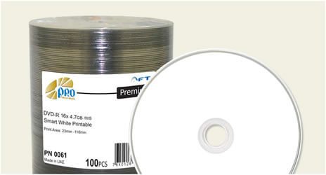 Falcon 16x Smart White Inkjet Full Coverage DVD-Rs