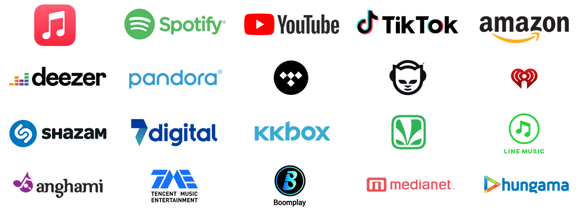 Worldwide distribution of your CDs, downloads, and streams