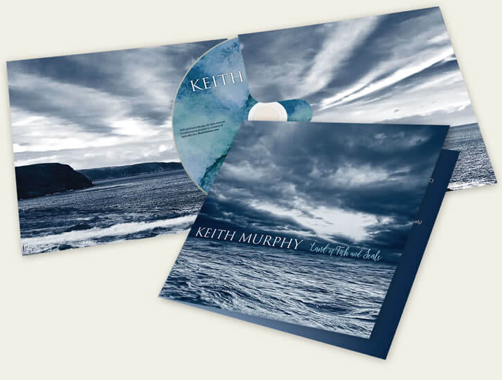 Land of Fish and Seals Eco-Wallet with custom CD design Keith Murphy – Land of Fish and Seals Eco-Wallet with custom CD design