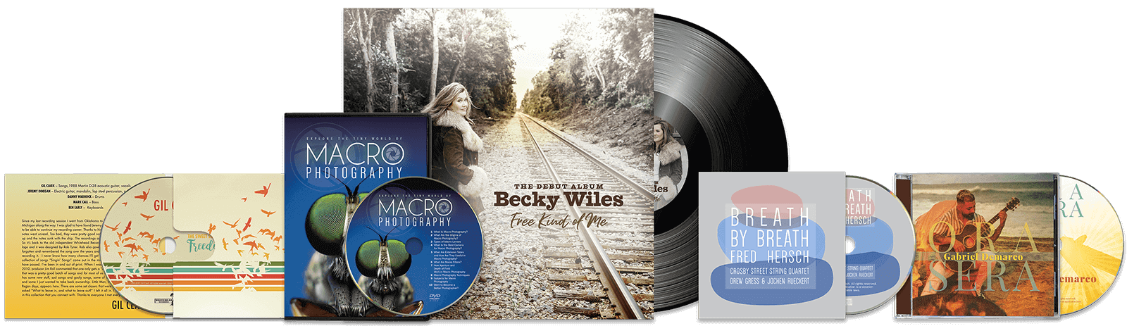 Disc Makers offers personalized CD design services, DVD design, vinyl record album design and CD cover design.