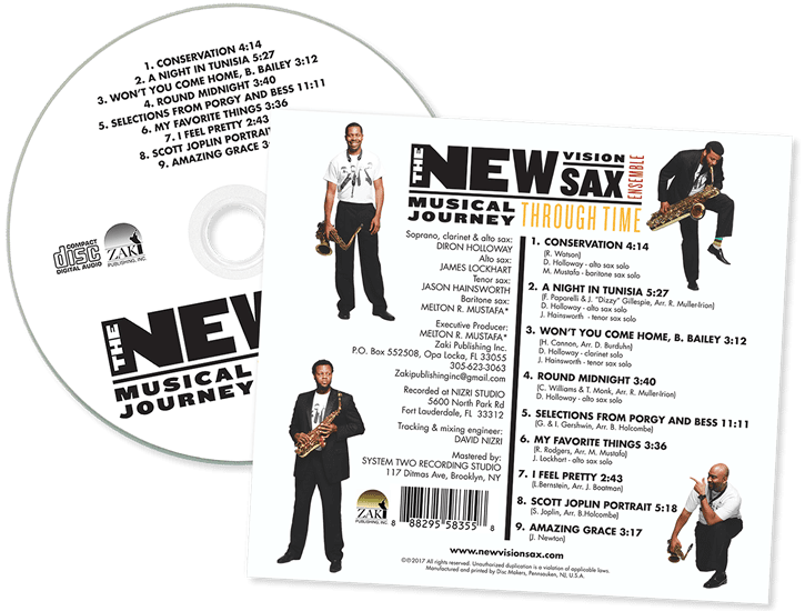Musical Journey Through Time Custom Design Artwork The New Vision Sax Ensemble – Musical Journey Through Time Custom Design Artwork