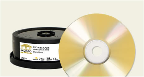 Falcon 8x Hard Coat 24K Gold Archival Blank DVD-Rs