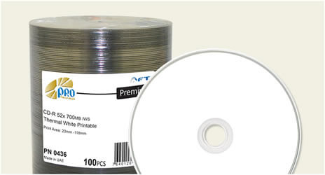 Falcon White Thermal Full Coverage CD-Rs Falcon White Thermal Full Coverage CD-Rs
