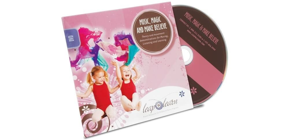 Custom Music, Magic, and Make Believe DVD jacket DVD jackets featuring early childhood development content