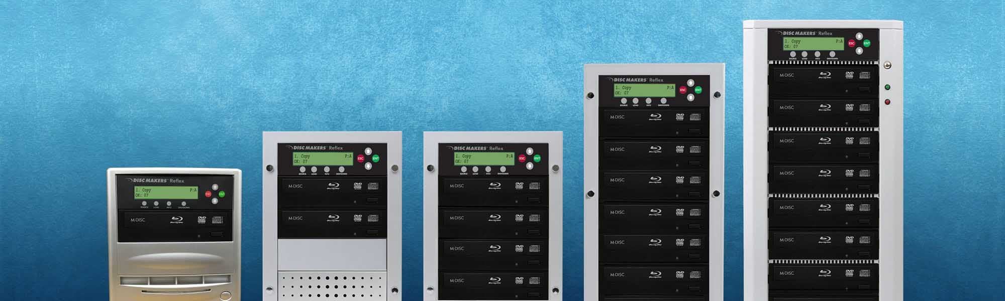 Choose ReflexBlu duplicators for fast and accurate blu-ray duplication Blu-ray Duplicators