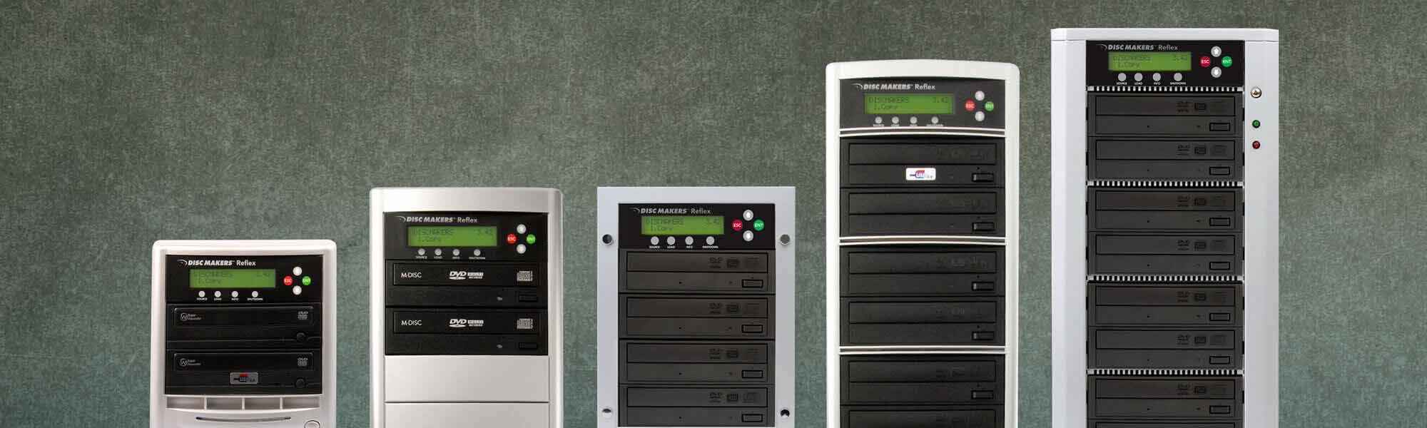 Reflex disc duplicators provide super-fast speeds at affordable prices CD/DVD Duplicators