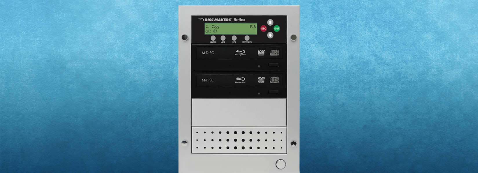 Burn up to four Blu-ray discs an hour with the Reflex2 ReflexBlu2 2-Disc Blu-ray Duplicator