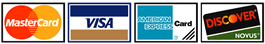 MasterCard, Visa, American Express, Discover MasterCard, Visa, American Express, Discover