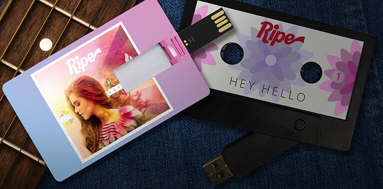 Give your fans more than just music with personalized flash drives Custom USBs for musicians