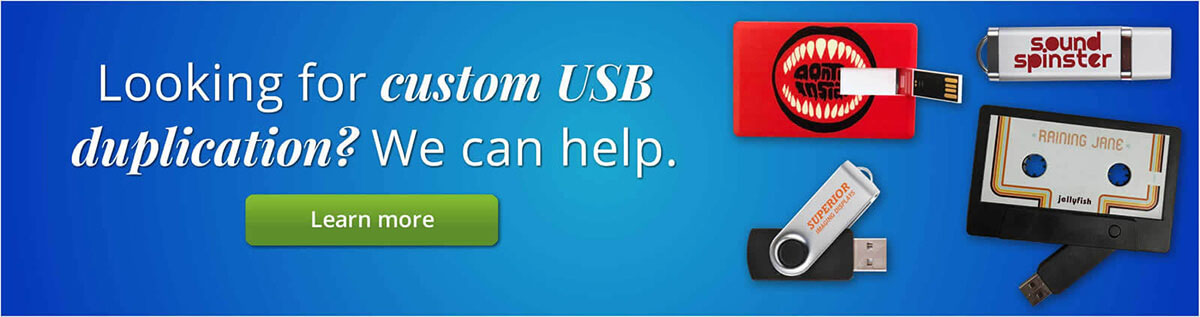 Looking for custom USB duplication? We can help.