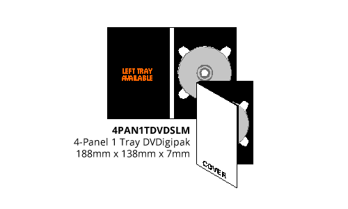 4-Panel DVDigipak (4PAN1TDVDSLM)