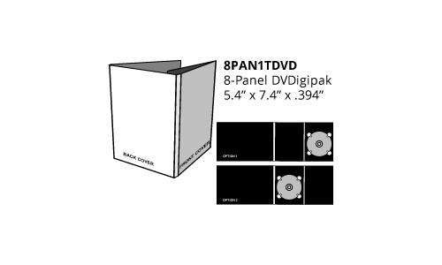 8-Panel DVDigipak (8PAN1TDVD)