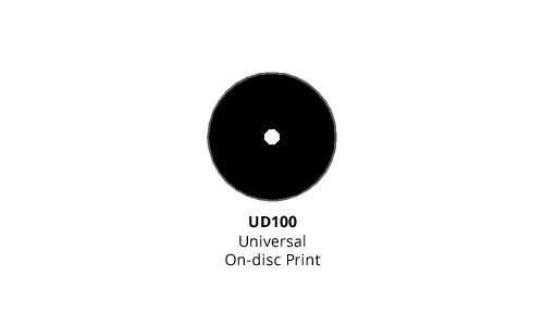 Disc Label – Print to Center (UD100)