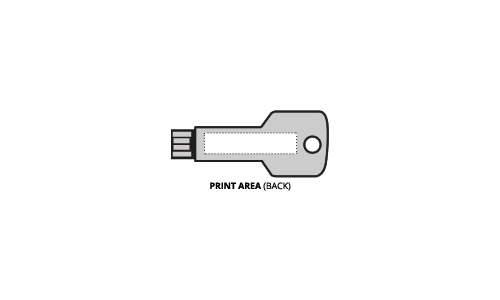 Key Shape USB Flash Drives (USBD105 back)