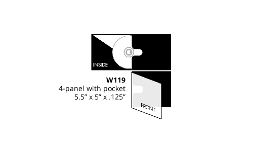 4 Panel Eco- Wallet with Pocket (W119)