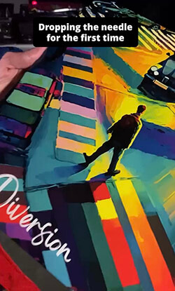 Indie artist varioty unboxes vinyl record